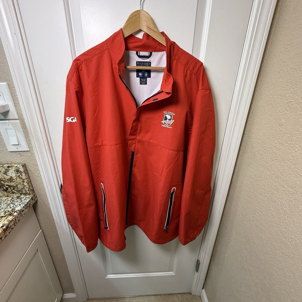 Polo Golf Ralph Lauren 2019 US Open Pebble Beach Jacket Mens XXL Red USGA